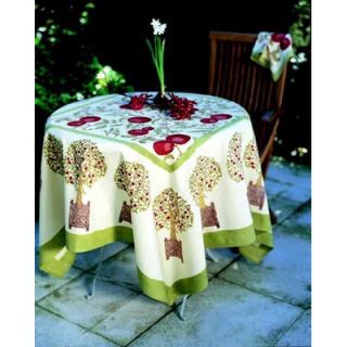 Couleur Nature Orange Tree Green Red Tablecloth
