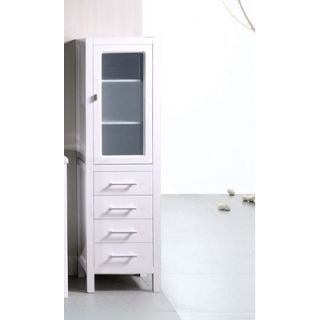 Design Element Linen Cabinet   CAB004 W