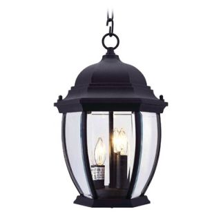 Livex Lighting Kingston Outdoor Hanging Lantern in Black