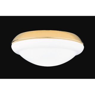 Casablanca Fan Opal White Low Profile Glass Shade with Accent   G110