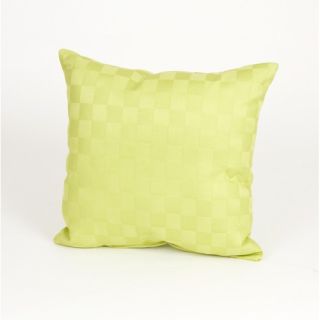 LuLu Green Pillow with Checker Pattern