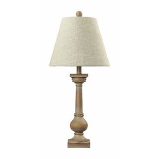 Sterling Industries Small Post Table Lamp in Bleached Wood   93 9247