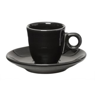 Fiesta® Black Ad Demi Cup and Saucer Set   101 807
