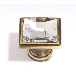 Alno Swarovski Crystal 0.98 Crystal Large Square Knob