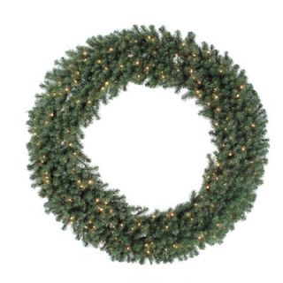  Evergreen Fir Wreath with 100 Multi Indoor/Outdoor Lights