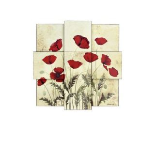 Style Craft Poppies Wall Decor   WI5 1008 DS