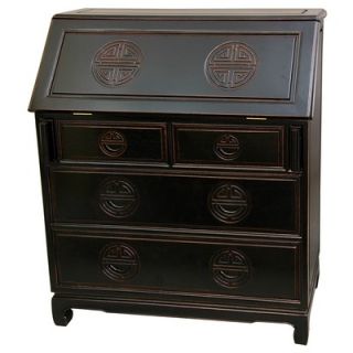 Oriental Furniture Classic Secretary Desk   ST PJ104A 2