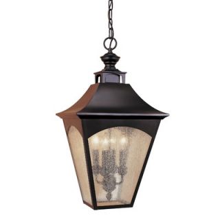 Feiss Homestead Four Light Outdoor Hanging Lantern in Oil Rubbed