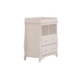 Storkcraft Carrara 2 Drawer Change Table in White   03580 101