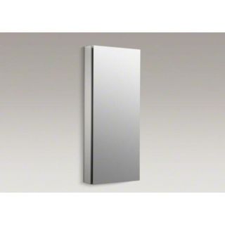  36 H Aluminum Single Door Medicine Cabinet with 107 Degree Hinge