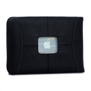 MacCase 13 Premium Leather MacBook Sleeve in Black   L13SL BK