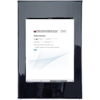 Premier Mounts Aluminum Cast White iPad Wall Mount Frame with Home
