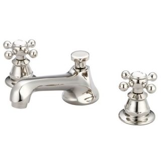Water Creation London Widespread Bathroom Faucet with Double Cross