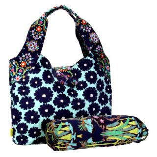 Amy Butler Wildflower Diaper Bag in Fountains Tangerine