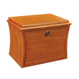 Mele Juno Drop Front Jewelry Box in Oak   00323F10