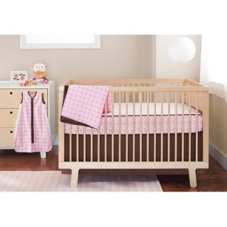 Skip Hop Lattice Bumper Free 4 Pieces Crib Bedding Set in Pink