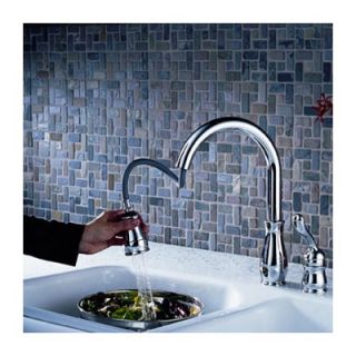 Delta Leland Single Handle Widespread Kitchen Faucet with Optional