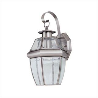 Sea Gull Lighting Classic Outdoor Wall Lantern in Antique Brushed