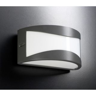 PLC Lighting Baco Outdoor Wall Sconce   1727 Matte Opal BZ / 1727