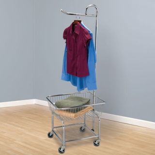 Household Essentials Laundry Butler with 3 Wheels in Chrome