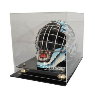 Caseworks International NHL Goalie Mask Display Case with Gold Risers