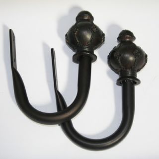 BCL Drapery Hardware Twisted Spiral Curtain Rod in Black