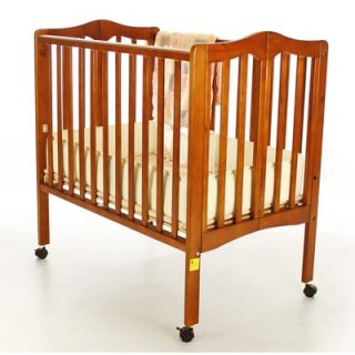 Dream On Me Two in One Portable Crib in Pecan