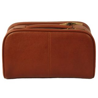 Dr. Koffer Fine Leather Accessories Double Zip Top Toiletry Kit
