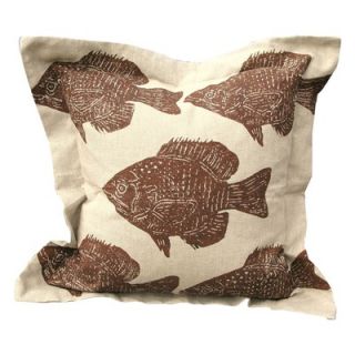 Lowcountry Linens Fish on Pillow   BRFINATPIL