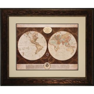 Propac Images Map of The World Framed Art   9370 Features
