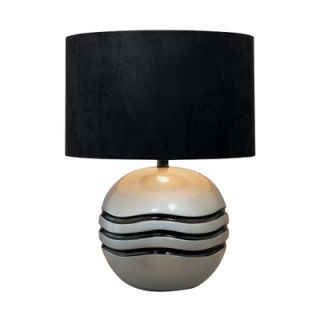 Minka Ambience One Light Accent Table Lamp in Metallic Silver and