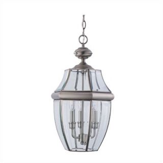 Sea Gull Lighting Classic Outdoor Brass Pendant in Antique Brushed