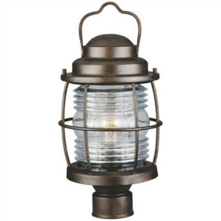 Kenroy Home Beacon Post Lantern in Gilded Copper