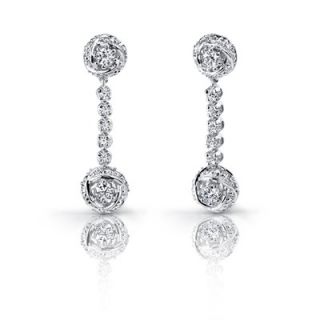 Oravo Precious Extravagance Sterling Silver Rose Necklace Earrings Set