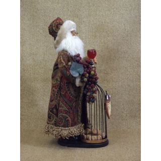 Karen Didion Crakewood Wine Bottle Cork Collector Santa Figurine