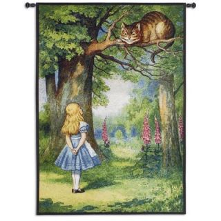 Fine Art Tapestries Cheshire Cat BW Wall Hanging