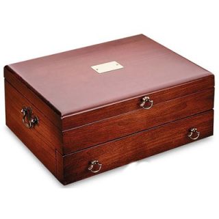 Reed & Barton Bristol Cherry Silverware Chest with Brown Lining