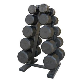 Cap Barbell 150 lbs Eco Dumbbell Set with Rack   SDBS 150