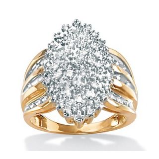 Palm Beach Jewelry Diamond Marquise Shaped Ring