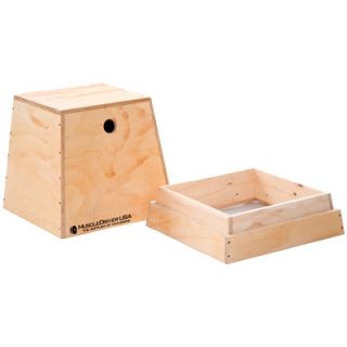 Muscle Driver USA 2 in 1 Wooden Plyometric Box
