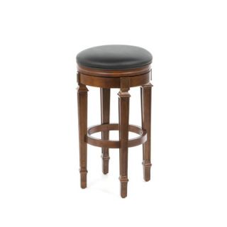 American Heritage Oxford Stool in Suede with Black Leatherette