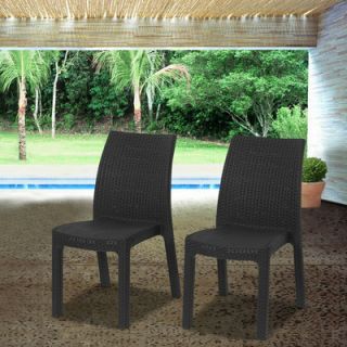 International Home Miami Atlantic Stacking Dining Side Chairs (Set of