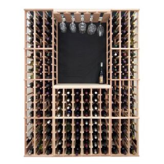 Wine Cellar Designer 174 Bottle Wine Rack with Hanging Glass Rack