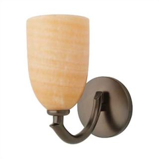 LBL Lighting Onyx Dome One Light Wall Sconce in Bronze