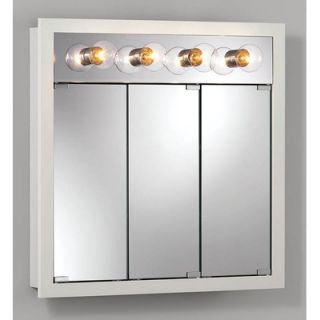 Broan Nutone Surface Mount Cabinet with Four Bulbs in White
