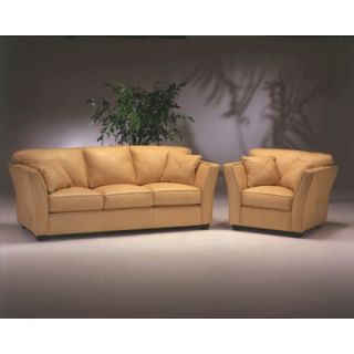 Omnia Furniture Manhattan Leather Living Room Set   MAN 3SLRS