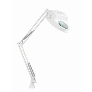 Lite Source Magnify Lite Magnifier Lamp with Clamp in White