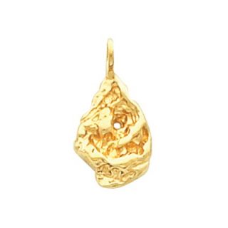 Jewelryweb 14k Yellow Gold Nugget Pendant20x9mm   TLP139837NC