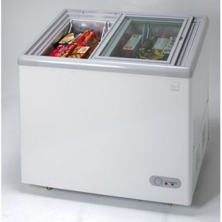 Avanti Commercial Glass Top Display Chest Freezer in White