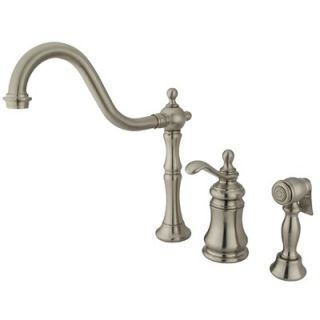 Elements of Design Widespread Kitchen Faucet with Templeton Lever
